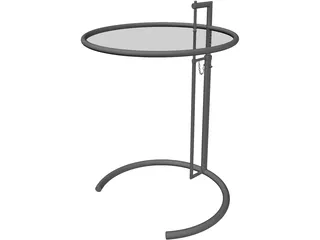 Barcelona Cocktail Table 3D Model preview