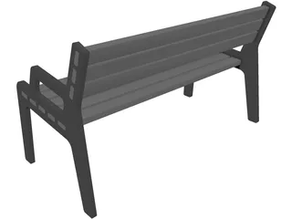 Bench 3D Model preview