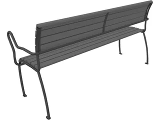Bench 3D Model preview