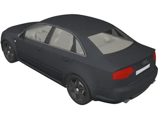 Audi RS4 3D Model preview