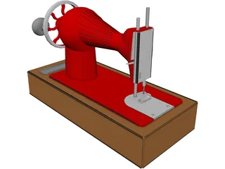Zinger Toy Wewing Machine 3D Model preview