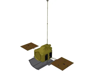 Mercury Messenger Probe 3D Model preview