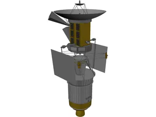 Magellan Probe with Booster 3D Model preview