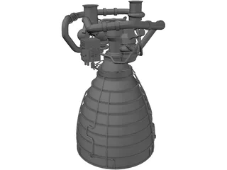 Space Shuttle Main Engine 3D Model preview