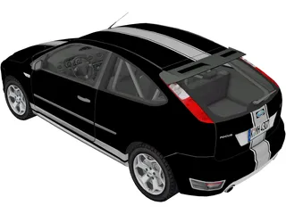 Ford Focus ST (2005) 3D Model preview