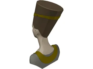 Nefertiti Head 3D Model preview
