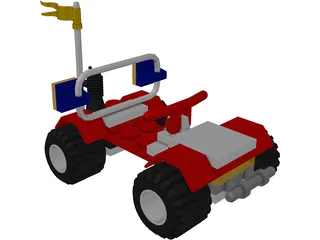 LEGO Car 3D Model preview