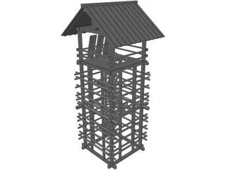 Lookout Seirou Tower 3D Model preview