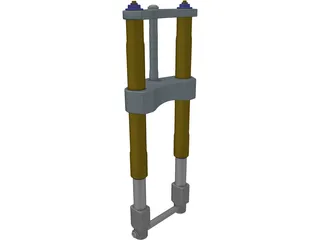 Superbike Fork 3D Model preview