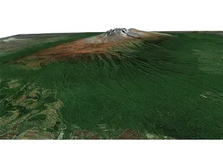 Kilimanjaro Volcano 3D Model preview