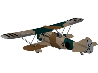 Fiat CR.32 3D Model preview