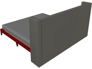 Mura Design Bed 3D Model preview