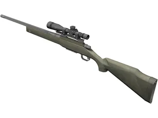 M40A3 Sniper Rifle 3D Model preview