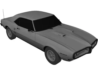 Pontiac Firebird 400 (1968) 3D Model preview