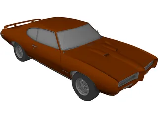 Pontiac GTO (1969) 3D Model preview