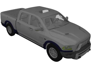 Dodge Ram Rebel (2017) 3D Model preview