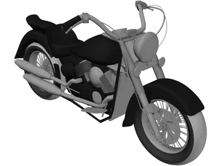 Yamaha Dragstar (2007) 3D Model preview