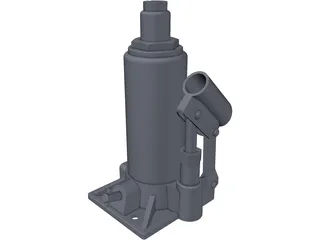 Hydraulic Jack 3D Model preview