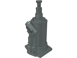 Hydraulic Jack 3D Model preview