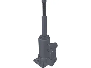 Hydraulic Jack 3D Model preview