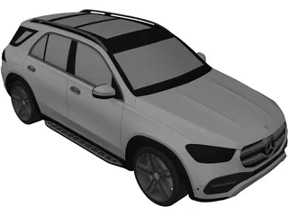 Mercedes-Benz GLE 300d 4matic (2019) 3D Model preview