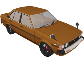 Toyota Corolla DX 3D Model preview
