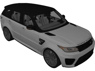 Range Rover Sport SVR 3D Model preview