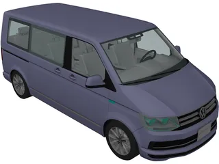 Volkswagen Caravelle (2018) 3D Model preview