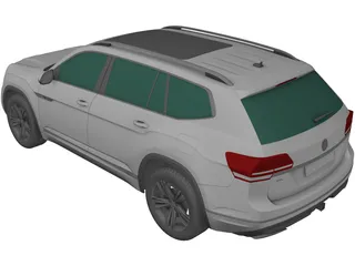 Volkswagen Atlas R-Line (2017) 3D Model preview