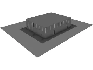 Cafeteria 3D Model preview