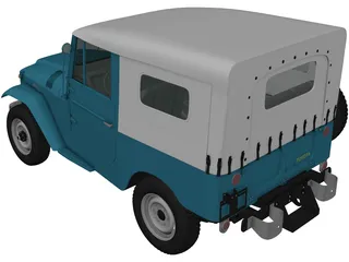 Toyota Land Cruiser [J20] (1958) 3D Model preview