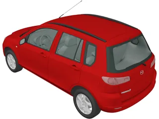 Mazda 2 (2003) 3D Model preview