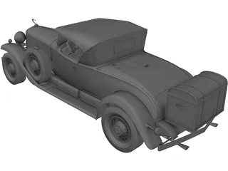 Cadillac V16 Roadster (1930) 3D Model preview