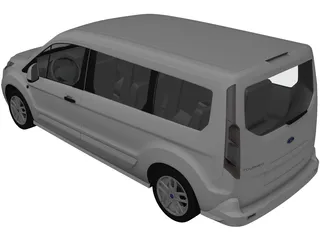 Ford Tourneo Connect (2014) 3D Model preview
