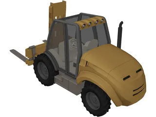 Forklift 3D Model preview