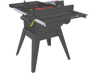 Table Saw 3D Model preview