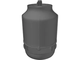 Cooling Tower 3D Model preview