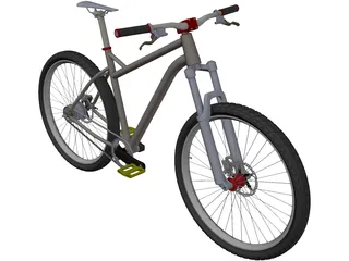 Mountain Bike 3D Model preview