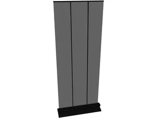 Stand Roll Up 3D Model preview