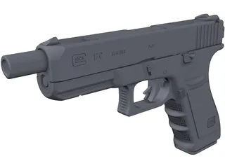 Glock 17C 3D Model preview