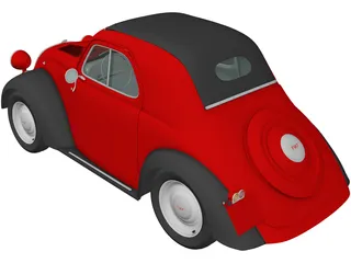 Fiat 500 Topolino (1936) 3D Model preview