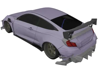 Honda Civic SI [Tuned] (2017) 3D Model preview