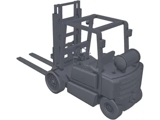 Forklift 3D Model preview