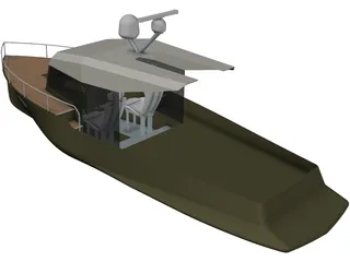 Baycruiser Yacht 3D Model preview