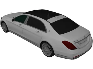 Mercedes-Maybach S650 [W222] 3D Model preview