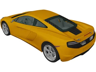 McLaren MP4-12C (2011) 3D Model preview