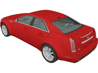 Cadillac CTS Sedan (2007) 3D Model preview