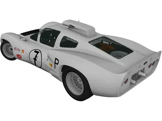 Chaparral 2D Race Car (1966) 3D Model preview
