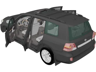 Toyota Land Cruiser [J200] (2012) 3D Model preview