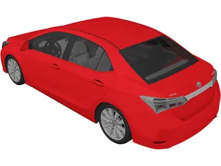 Toyota Corolla (2016) 3D Model preview